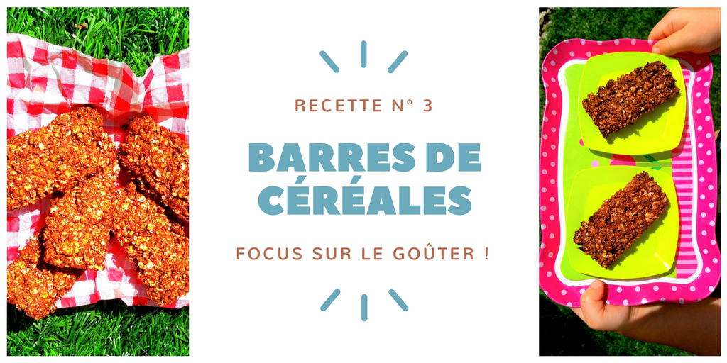 kiddyresto - recette goûter enfants barres de céréales maison